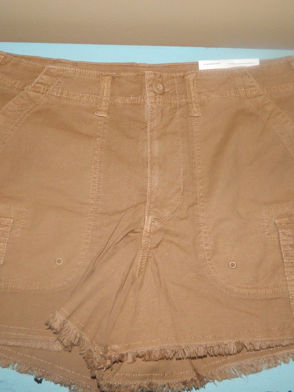 American Eagle High Rise 90’s Boyfriend Cargo Shorts Sz 8 (Z-27)